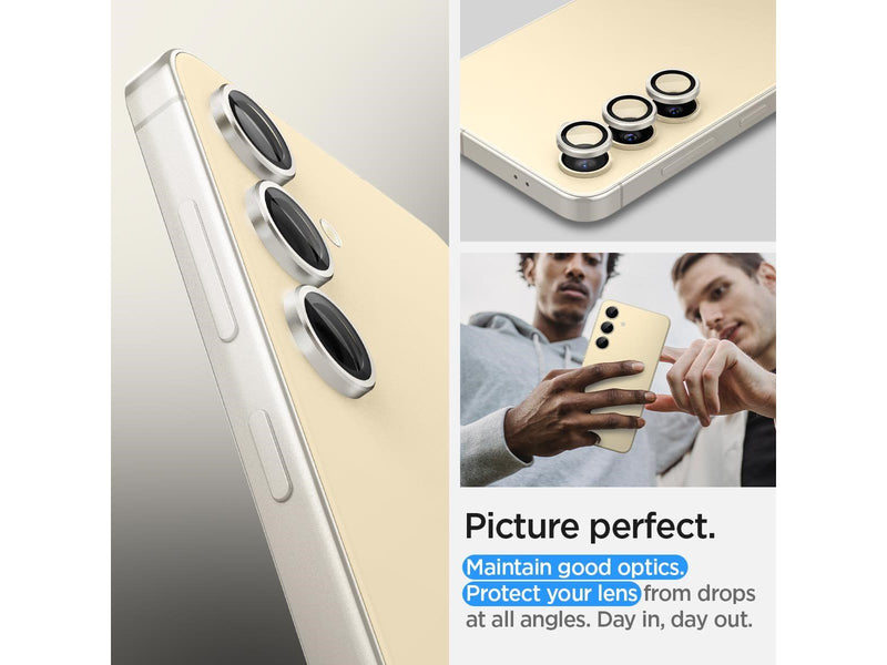 Spigen Glass tR EZ Fit Optik Pro 2 Pack - yellow - Samsung Galaxy S24+