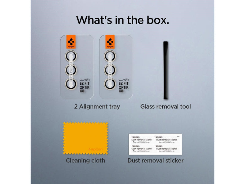 Spigen Glass tR EZ Fit Optik Pro 2 Pack - yellow - Samsung Galaxy S24+