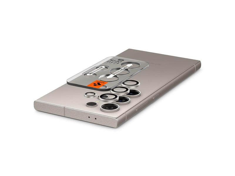 Spigen Glass tR EZ Fit Optik Pro 2 Pack - gray - Samsung Galaxy S24 Ultra