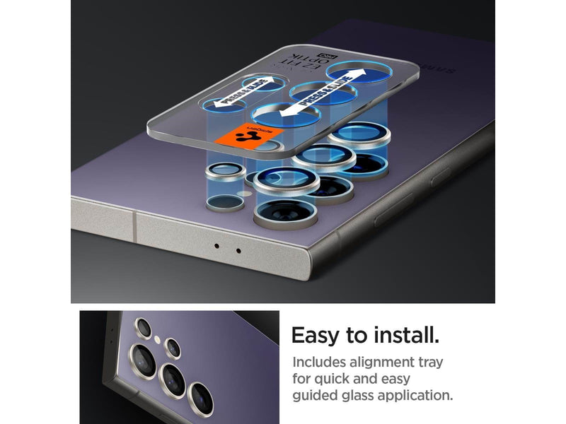Spigen Glass tR EZ Fit Optik Pro 2 Pack - violet - Samsung Galaxy S24 Ultra