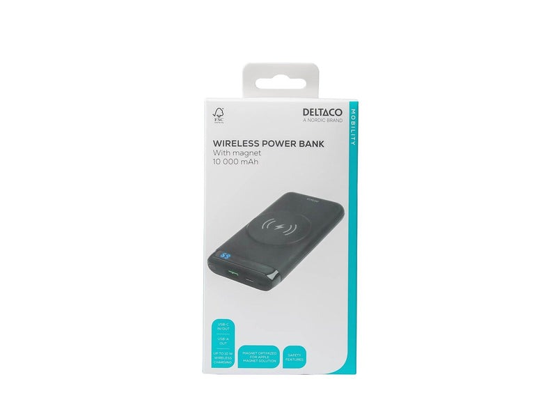 Deltaco PB-Q1003 Powerbank (Akku) - schwarz - 10000 mAh