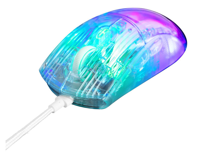 Deltaco DM330 - Transparent - Gaming Maus (Transparent)