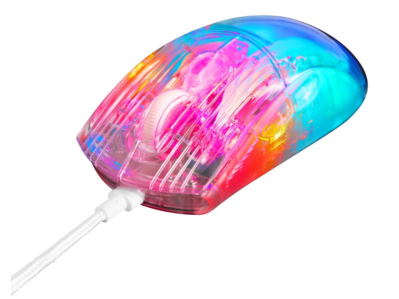 Deltaco DM330 - Transparent - Gaming Maus (Transparent)