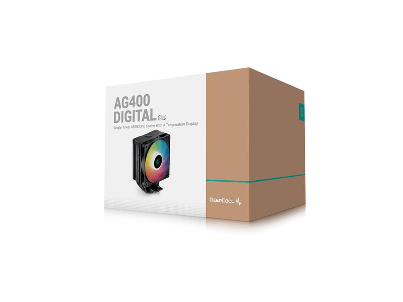 DeepCool AG400 Digital BK ARGB - CPU-Luftkühler - Max 31 dBA