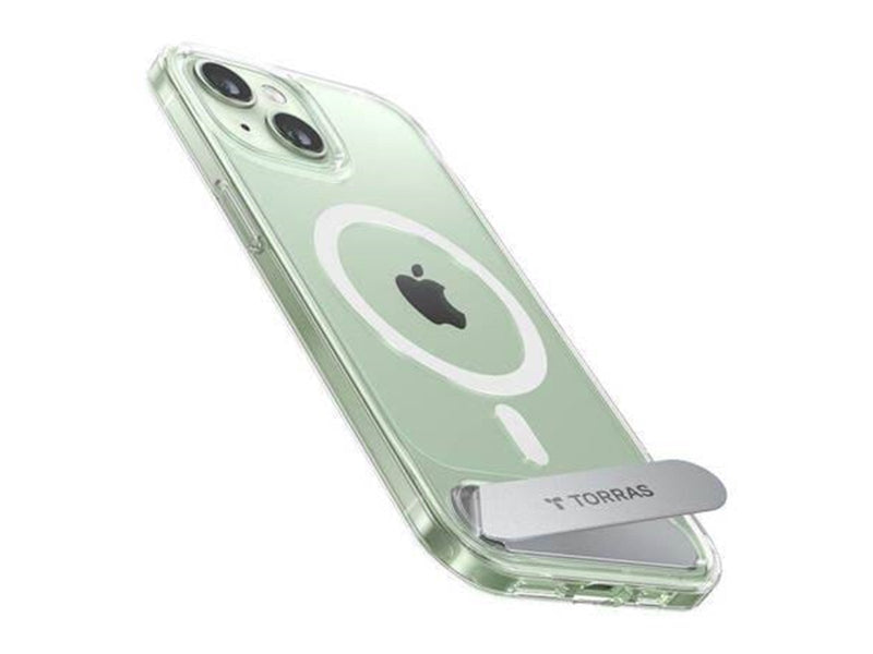 Torras UPRO Pstand Case for iPhone 15 (Transparent)