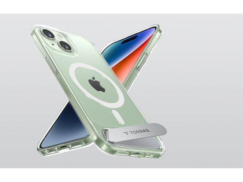 Torras UPRO Pstand Case for iPhone 15 (Transparent)