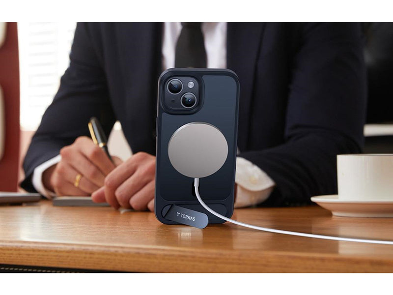 Torras UPRO Pstand Case for iPhone 15 (Transparent)