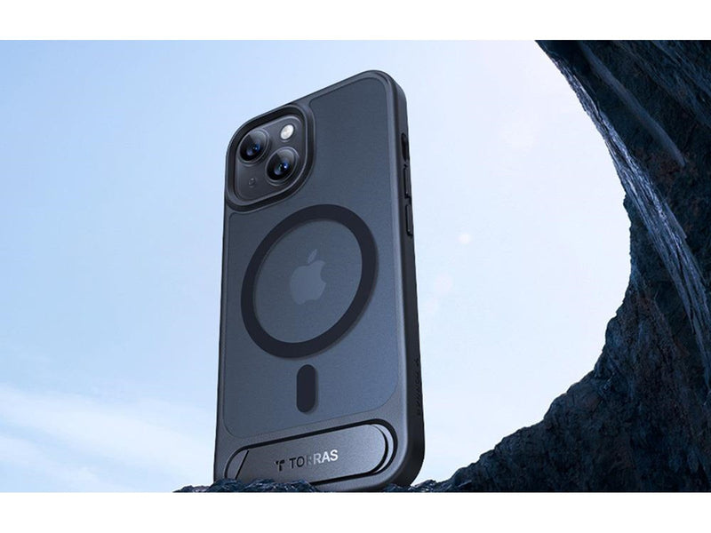 Torras UPRO Pstand Case for iPhone 15 Pro (Black)