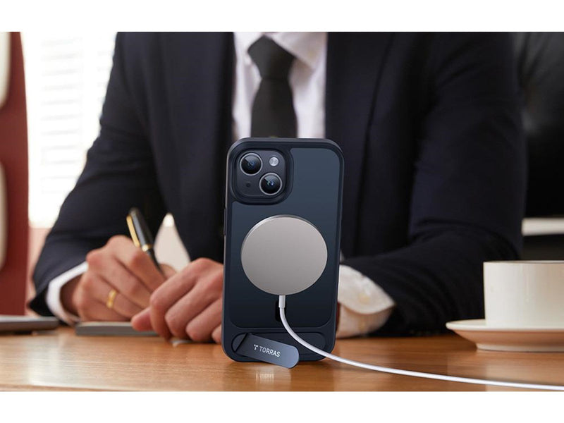 Torras UPRO Pstand Case for iPhone 15 Pro (Black)