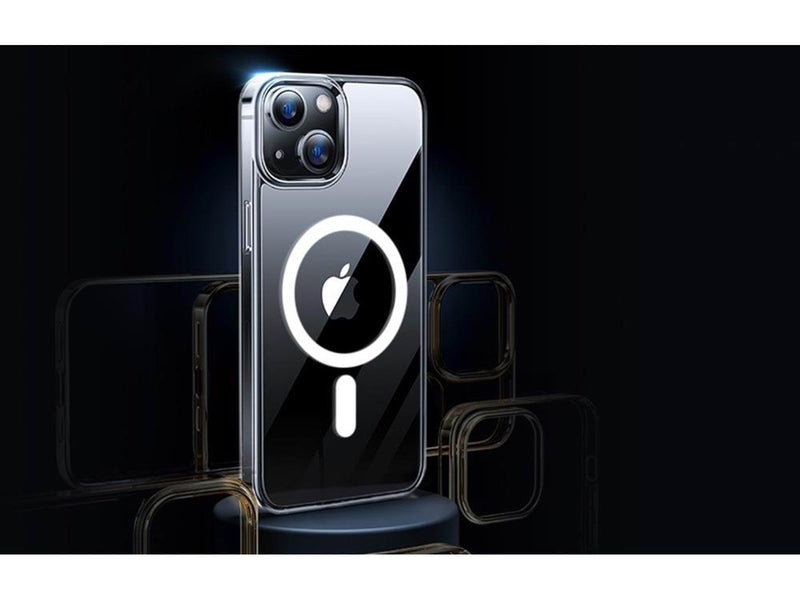 Torras Diamond Clear-Mag Case for iPhone 15 (Transparent)