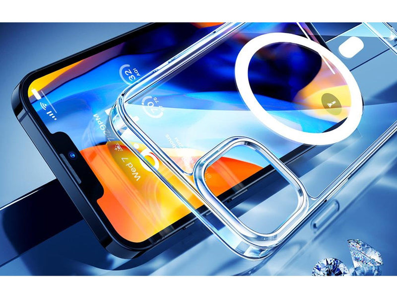 Torras Diamond Clear-Mag Case for iPhone 15 (Transparent)