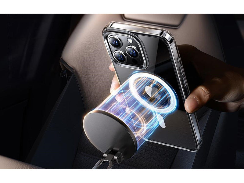 Torras Diamond Clear-Mag Case for iPhone 15 Pro (Transparent)