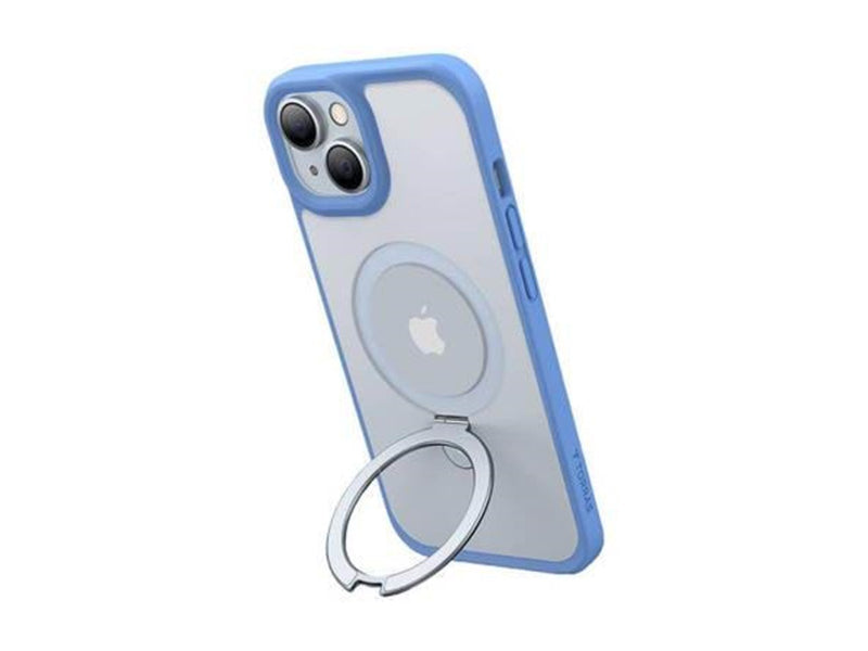 Torras UPRO Ostand Matte Case for iPhone 15 (navy blue)