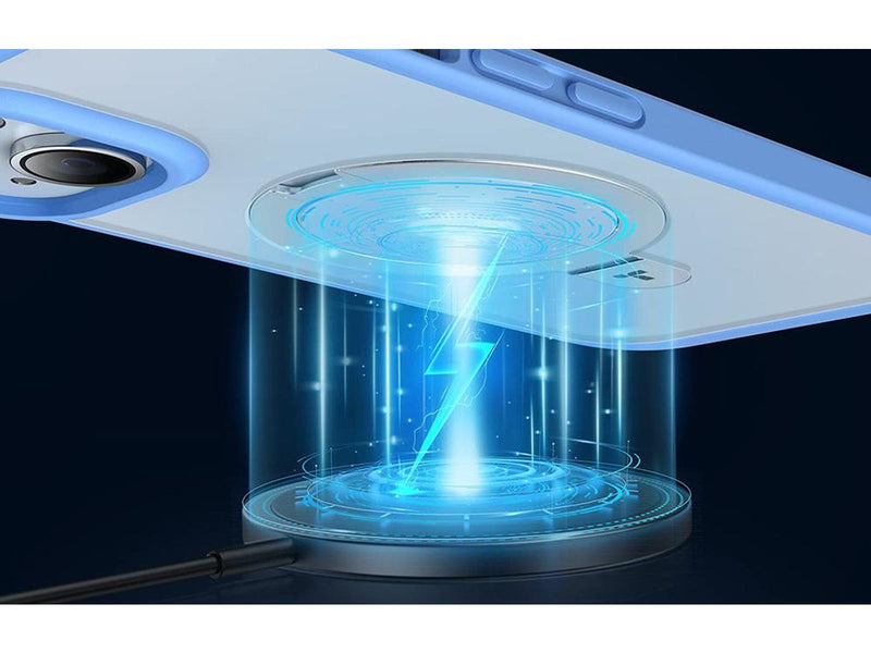 Torras UPRO Ostand Matte Case for iPhone 15 (navy blue)