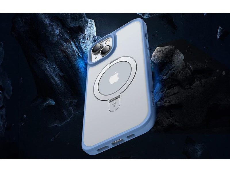 Torras UPRO Ostand Matte Case for iPhone 15 (navy blue)