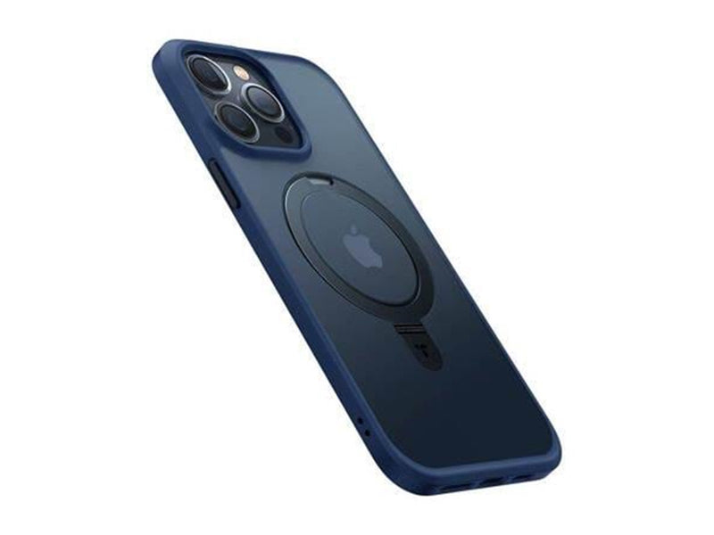 Torras UPRO Ostand Matte Case for iPhone 15 Pro (navy blue)