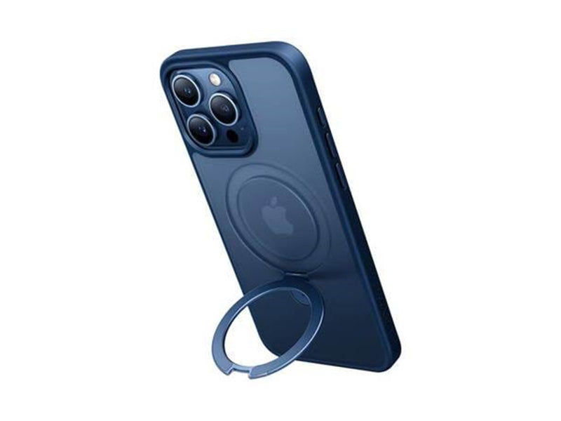 Torras UPRO Ostand Matte Case for iPhone 15 Pro (navy blue)