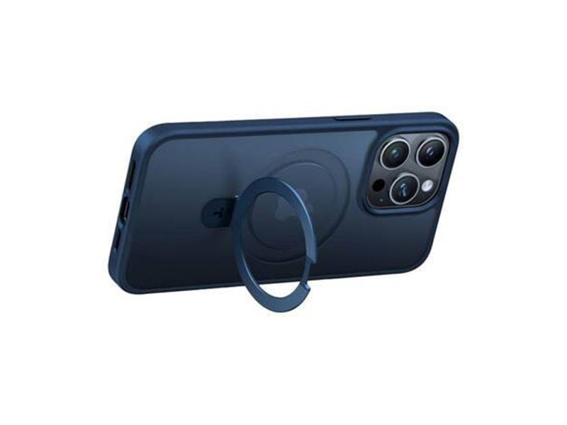 Torras UPRO Ostand Matte Case for iPhone 15 Pro (navy blue)