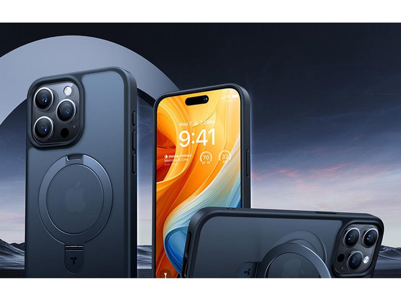 Torras UPRO Ostand Matte Case for iPhone 15 Pro (black)