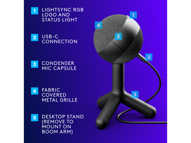 Logitech G Yeti Orb - Schwarz