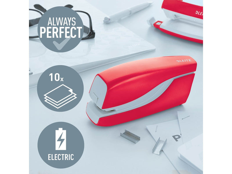 Leitz  NeXXt WOW Elektrisches Heftgerät kontaktlos Rot