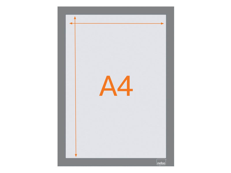 Nobo  Self-adhesive Magnetic Poster Frame A4 Black