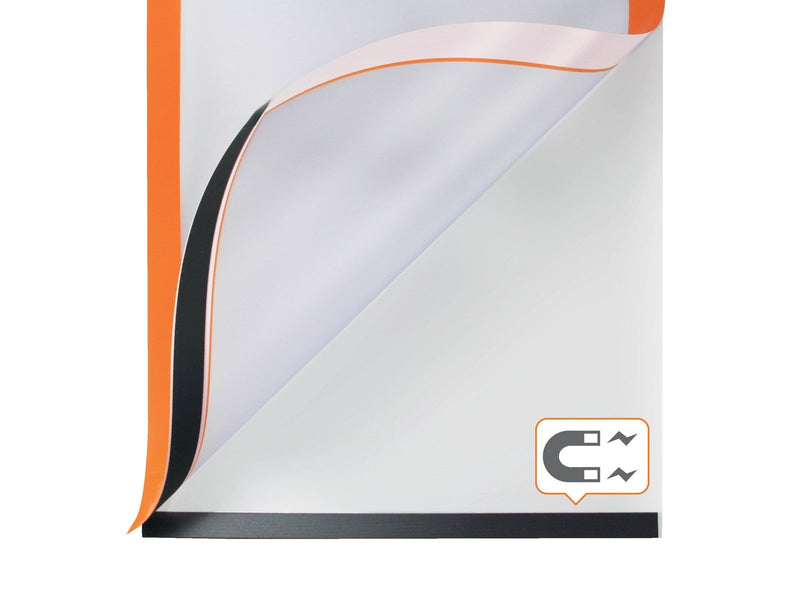 Nobo  Self-adhesive Magnetic Poster Frame A4 Orange