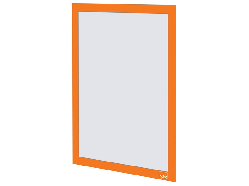Nobo  Self-adhesive Magnetic Poster Frame A4 Orange