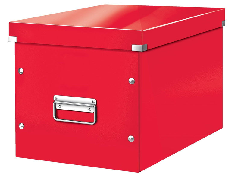 Leitz  Click & Store WOW Aufbewahrungs- und Transportbox Cube Groß Rot