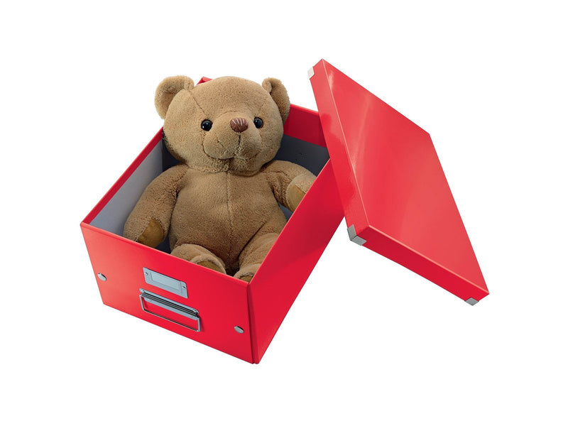 Leitz  Click & Store WOW Aufbewahrungs- und Transportbox Cube Groß Rot