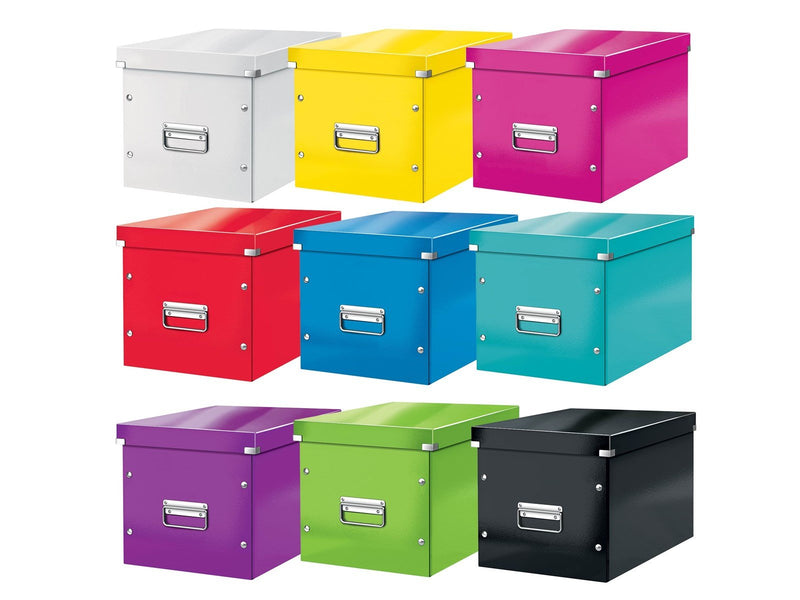 Leitz  Click & Store WOW Aufbewahrungs- und Transportbox Cube Groß Rot