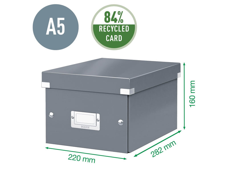 Leitz  Click & Store WOW Aufbewahrungs- und Transportbox Klein (Für A5) Rot