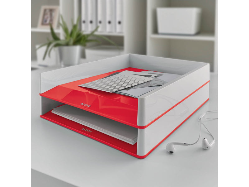 Leitz  WOW Briefkorb Duo Colour Rot