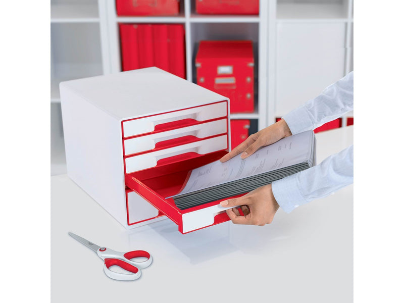 Leitz  WOW CUBE Schubladenbox Rot
