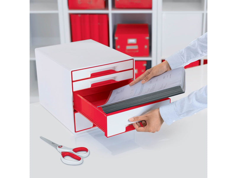 Leitz  WOW CUBE Schubladenbox Rot