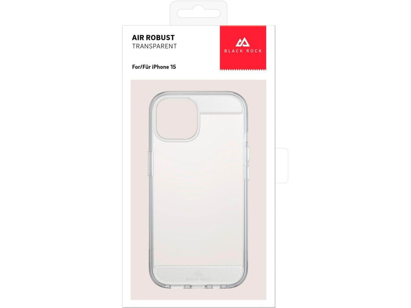 BLACK ROCK Phone Case Air Robust Transparent - iPhone 15