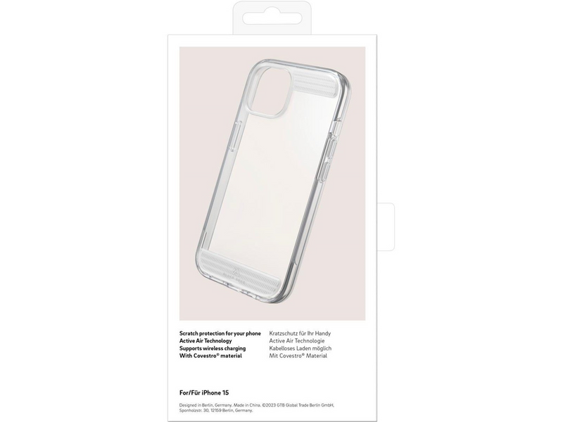 BLACK ROCK Phone Case Air Robust Transparent - iPhone 15