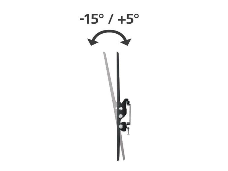 Hama TV Wall Bracket Tilt VESA up to 400x400 75" Black 40 kg 75" 100 x 100 mm