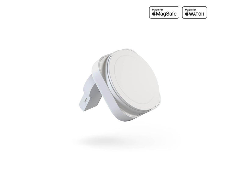ZENS 2-in-1 MagSafe + Watch Travel Charger white