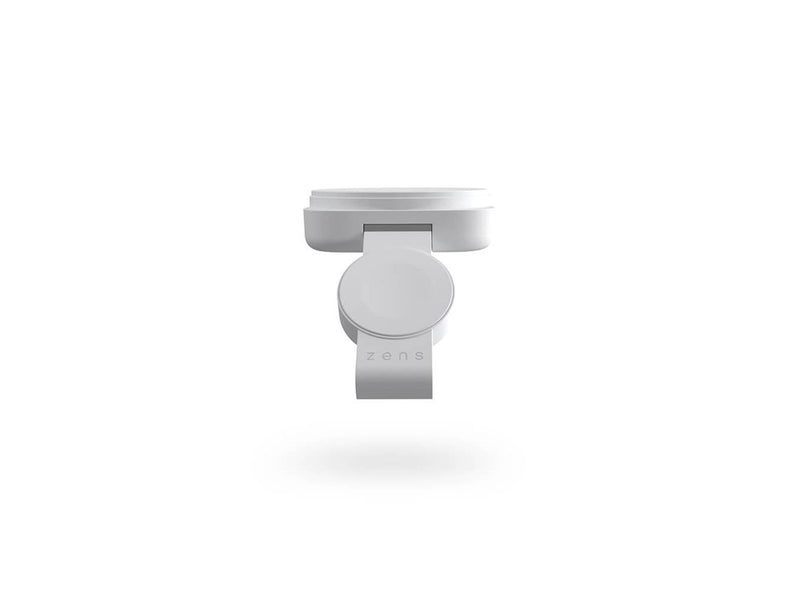 ZENS 2-in-1 MagSafe + Watch Travel Charger white