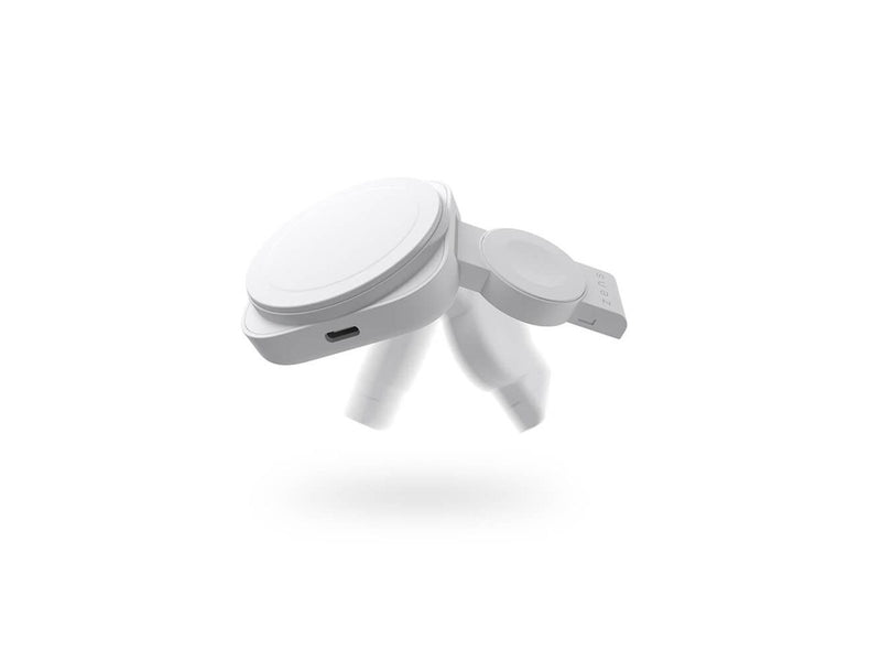 ZENS 2-in-1 MagSafe + Watch Travel Charger white