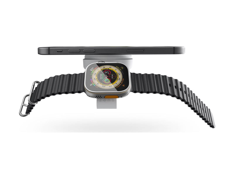ZENS 2-in-1 MagSafe + Watch Travel Charger white