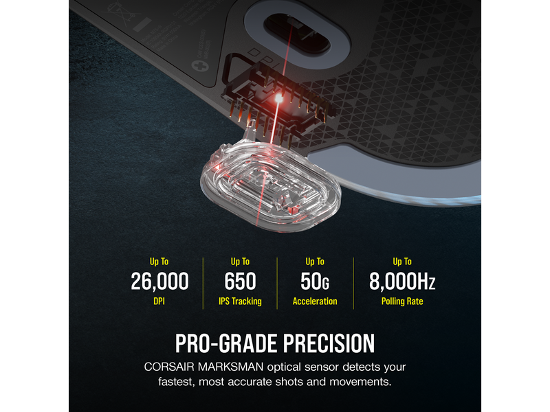 Corsair M75 Lightweight RGB - Gaming Maus (Schwarz mit RGB)