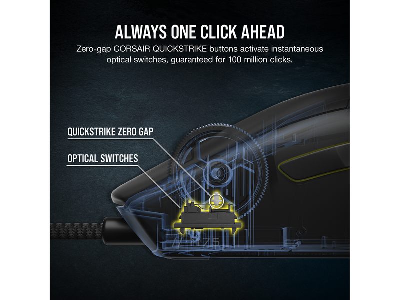 Corsair M75 Lightweight RGB - Gaming Maus (Schwarz mit RGB)