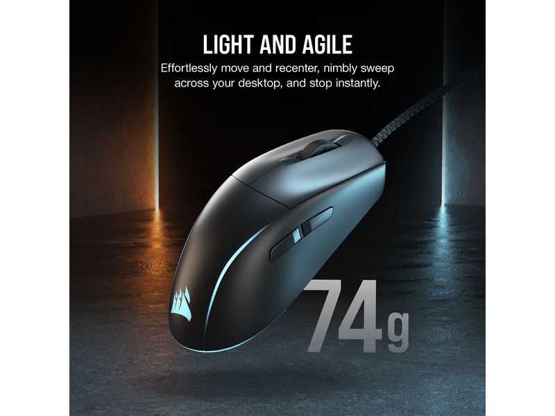 Corsair M75 Lightweight RGB - Gaming Maus (Schwarz mit RGB)