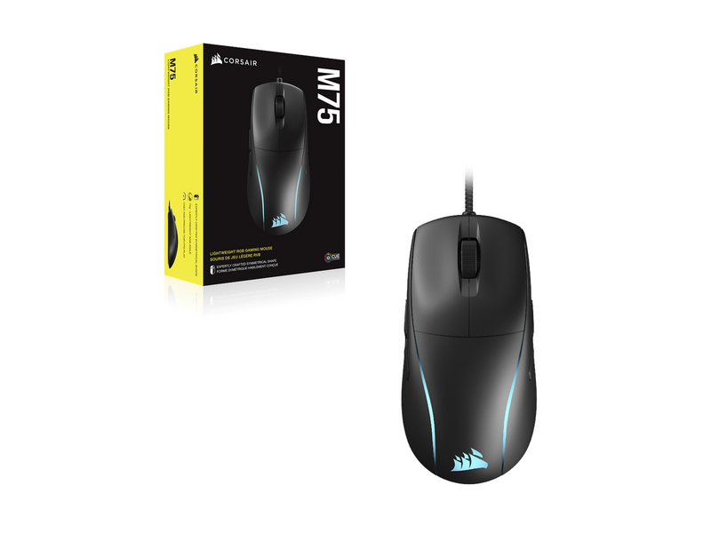 Corsair M75 Lightweight RGB - Gaming Maus (Schwarz mit RGB)