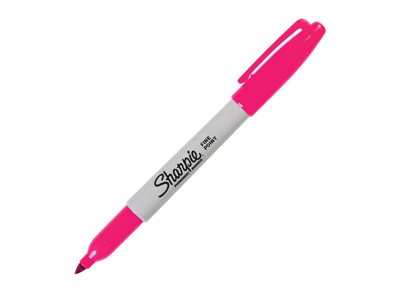 Sharpie Permanent Marker | Marker Stifte mit feiner Spitze | magenta permanente Tinte | 12 Stück Market Set