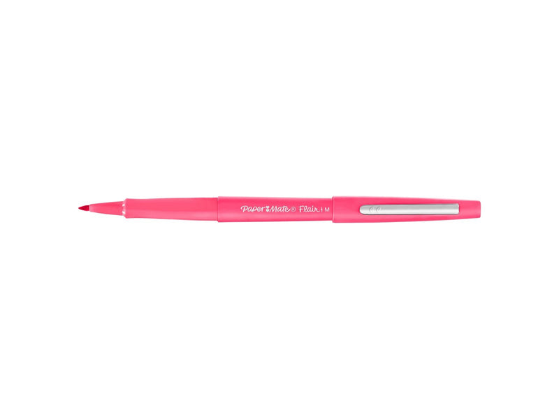 Paper Mate Flair-Filzstifte | mittlere Spitze 0,7 mm | Rosa | 12 Stück