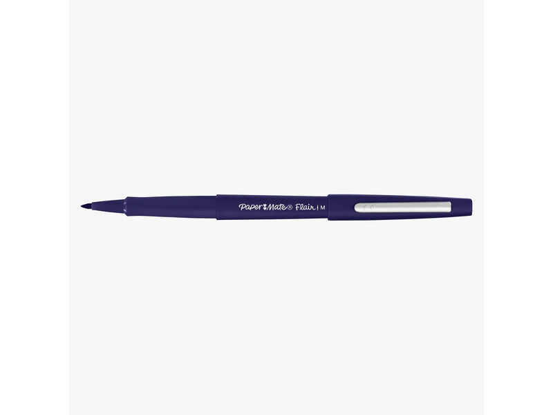 Paper Mate Flair-Filzstifte | mittlere Spitze 0,7 mm | Navy Blau | 12er-Packung