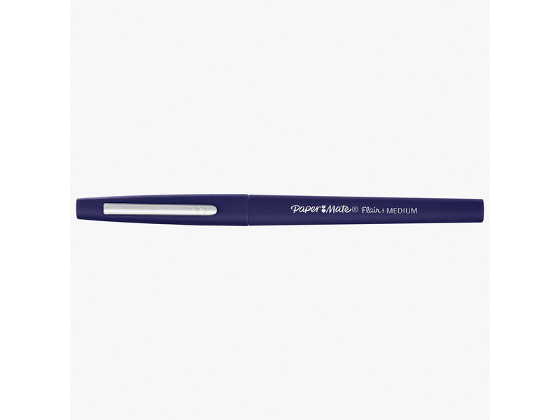 Paper Mate Flair-Filzstifte | mittlere Spitze 0,7 mm | Navy Blau | 12er-Packung